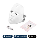 Mascarilla LED Facial de 7 Colores - contenido del paquete